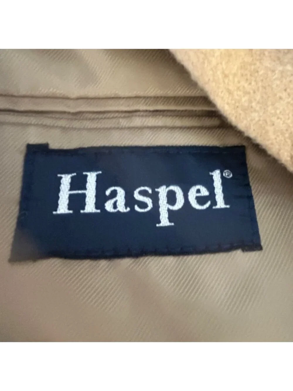 Haspel 100% Camel Hair Men's Tan Blazer Sport Coat Vintage Size 40S